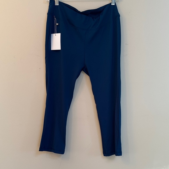 Active USA Blue Leggings - Picture 1 of 2